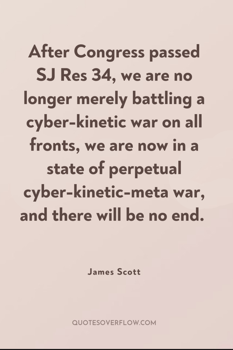 After Congress passed SJ Res 34, we are no longer...
