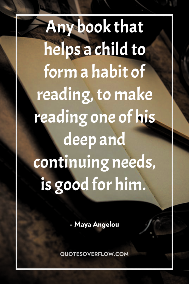 Any book that helps a child to form a habit...