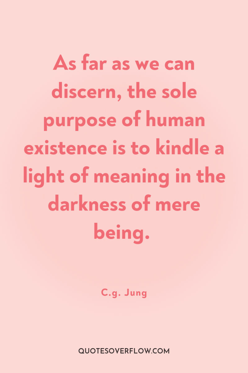 As far as we can discern, the sole purpose of...