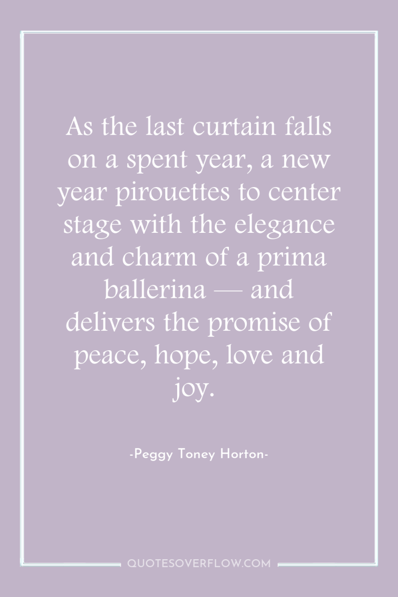 As the last curtain falls on a spent year, a...