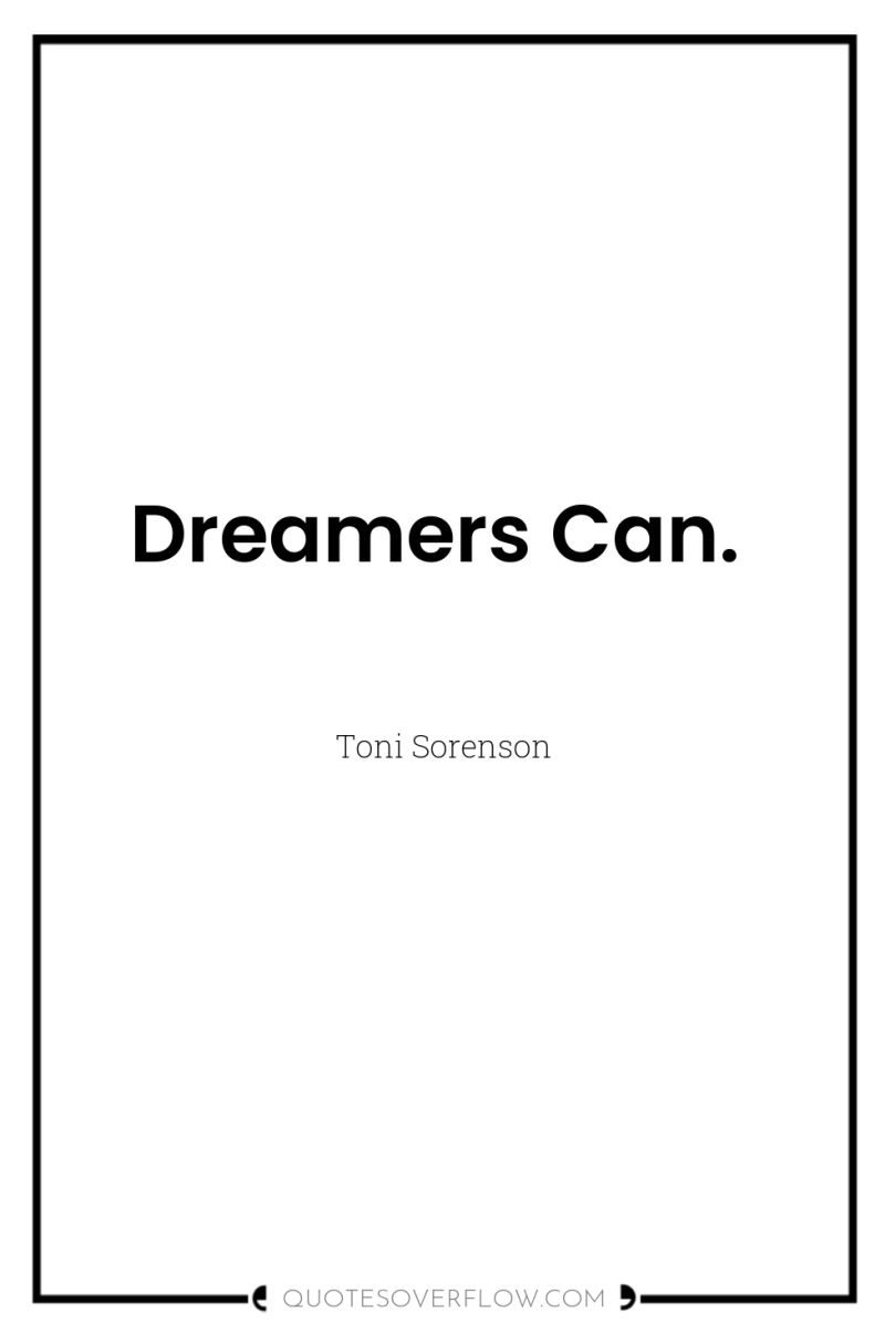 Dreamers Can. 