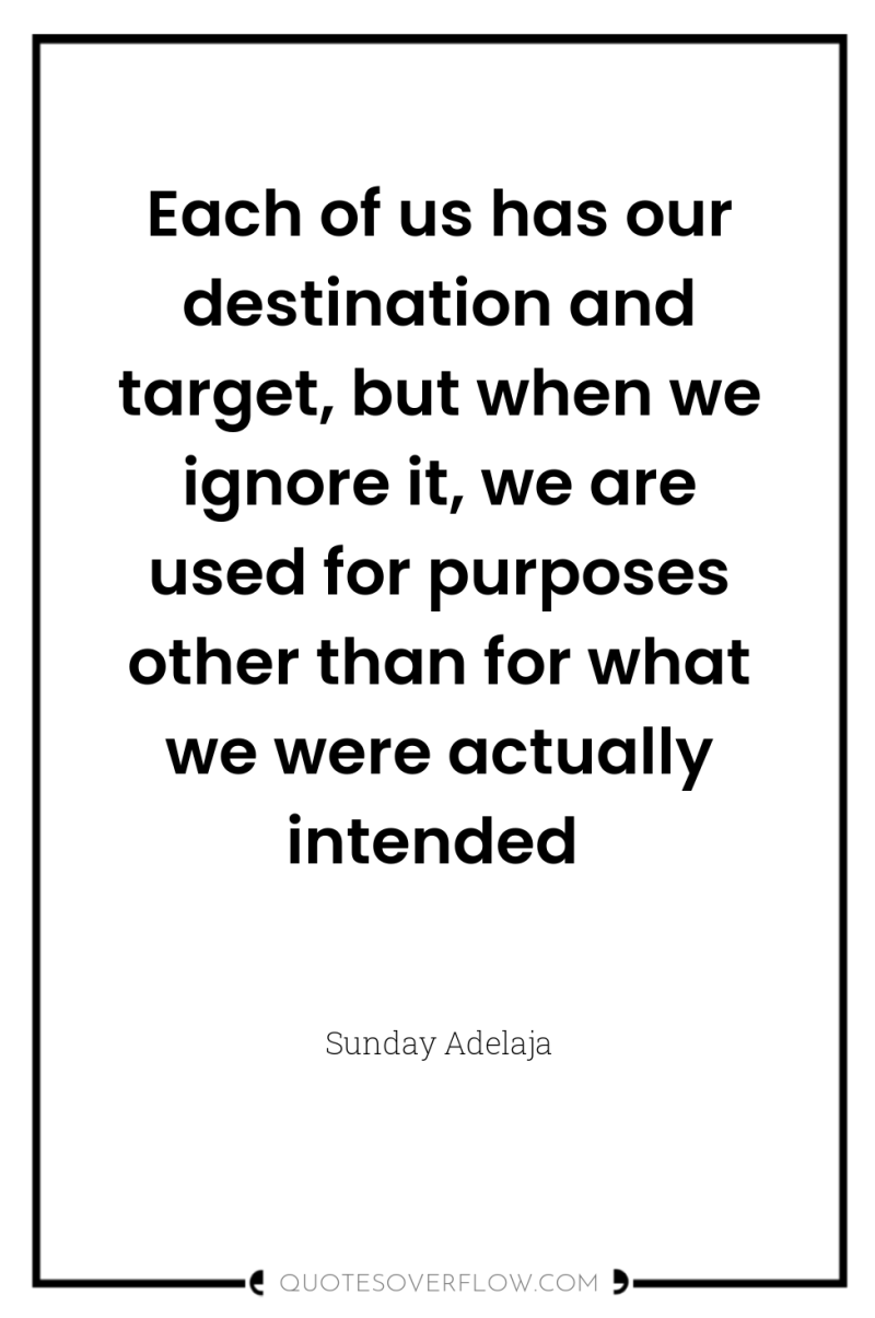 Each of us has our destination and target, but when...