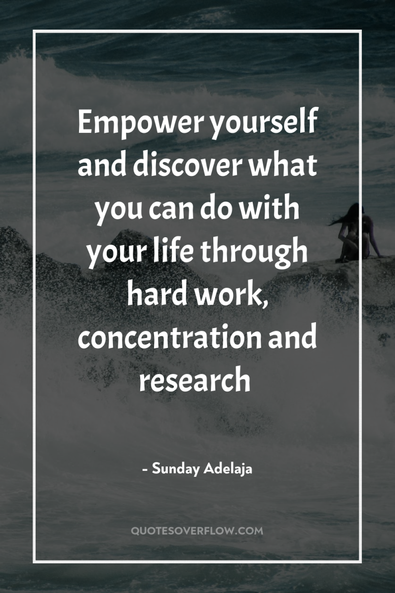 Empower yourself and discover what you can do with your...