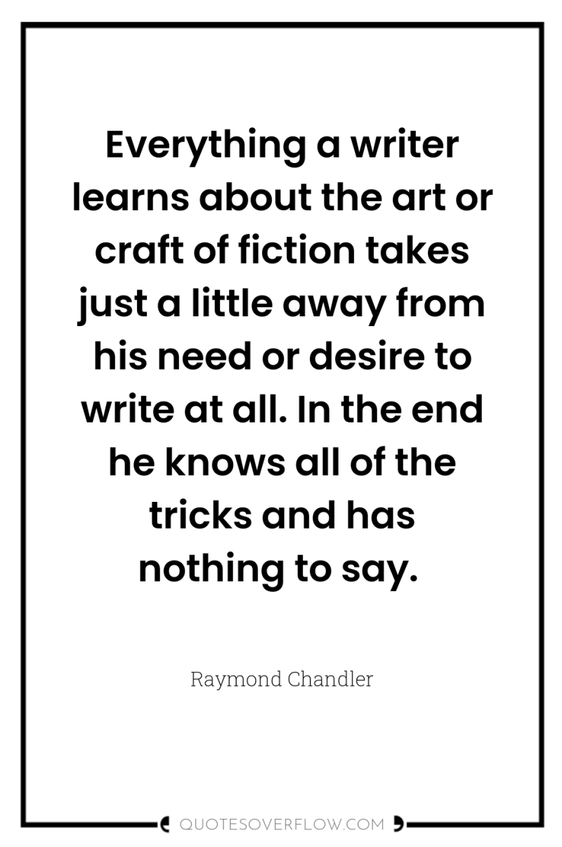 Everything a writer learns about the art or craft of...