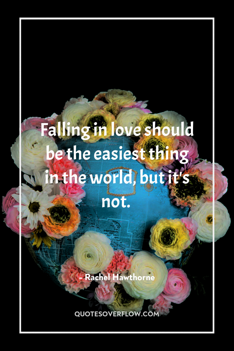 Falling in love should be the easiest thing in the...