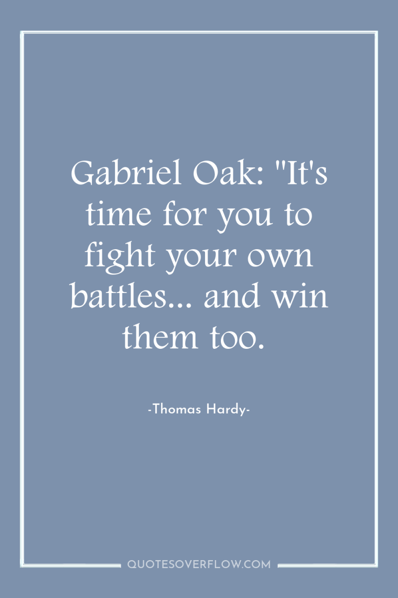 Gabriel Oak: 