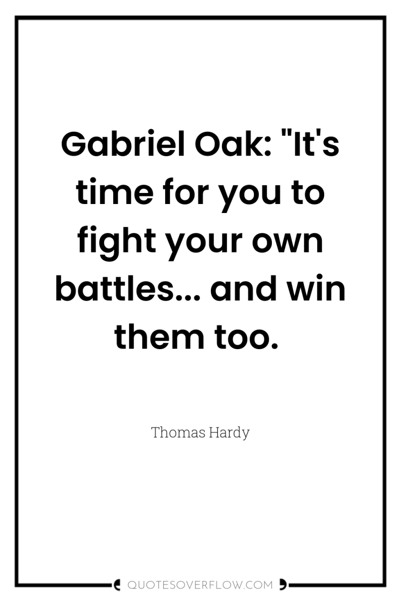 Gabriel Oak: 