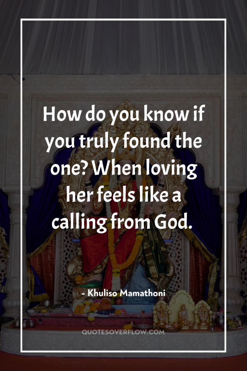 How do you know if you truly found the one?...