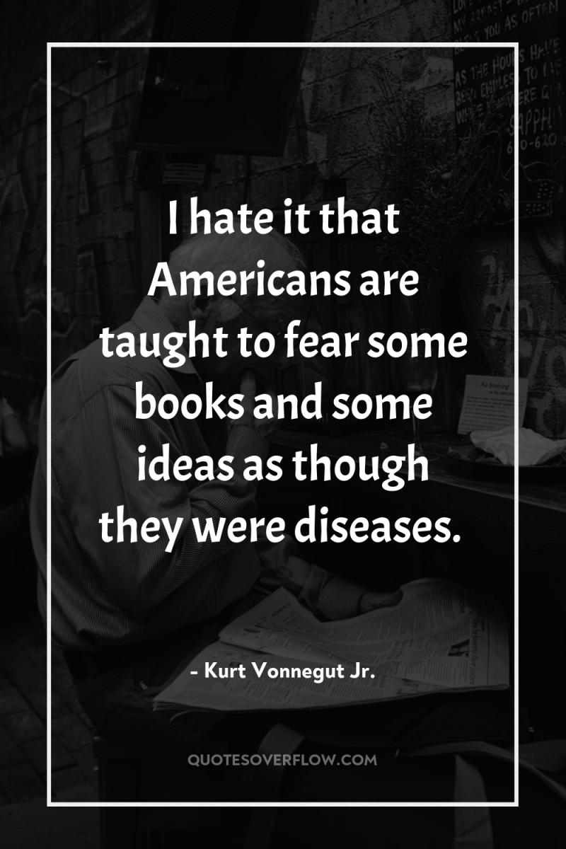 I hate it that Americans are taught to fear some...