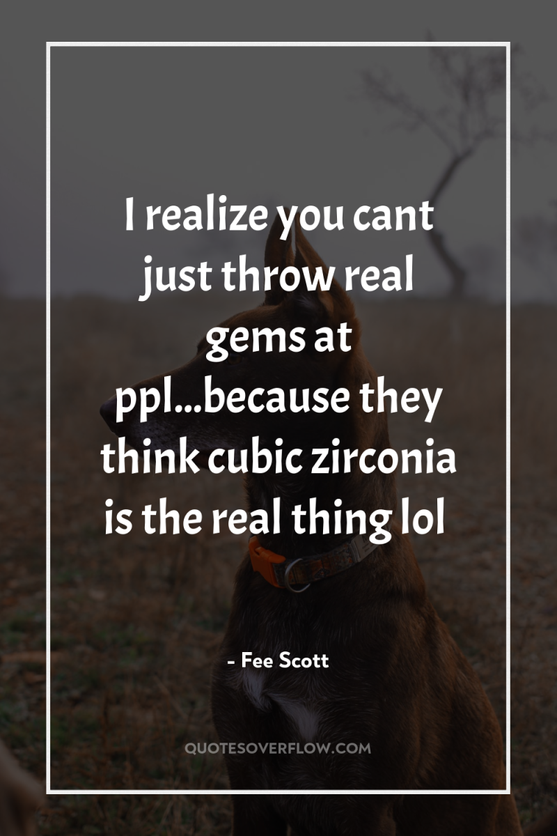 I realize you cant just throw real gems at ppl...because...