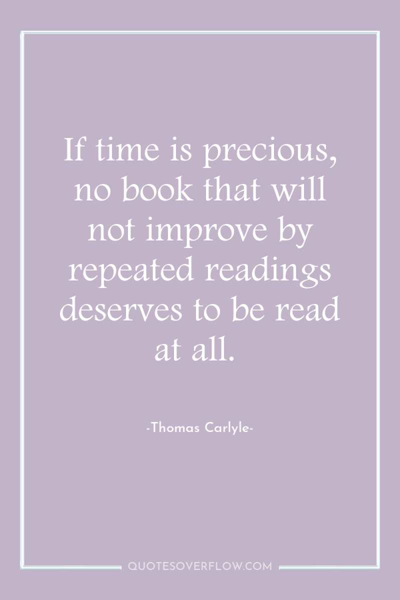 If time is precious, no book that will not improve...