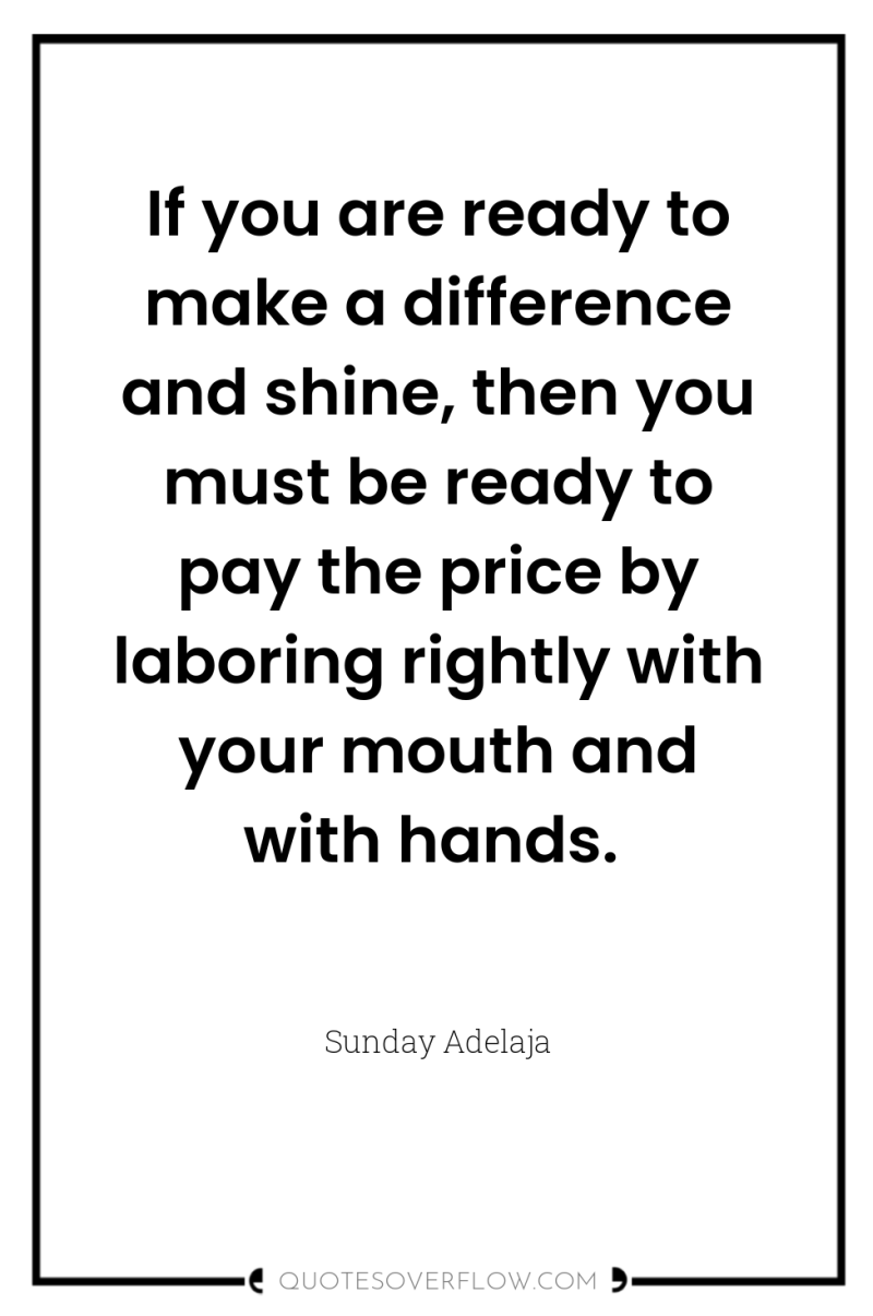 If you are ready to make a difference and shine,...
