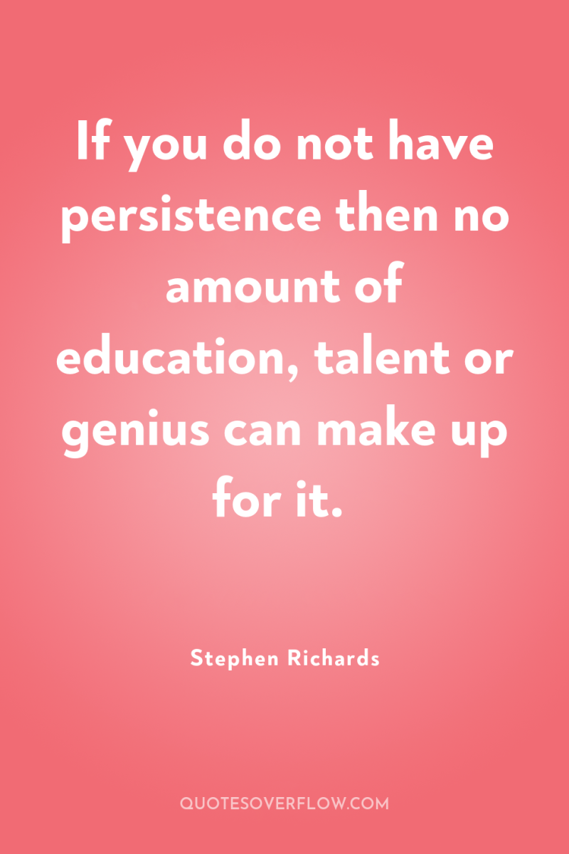 If you do not have persistence then no amount of...