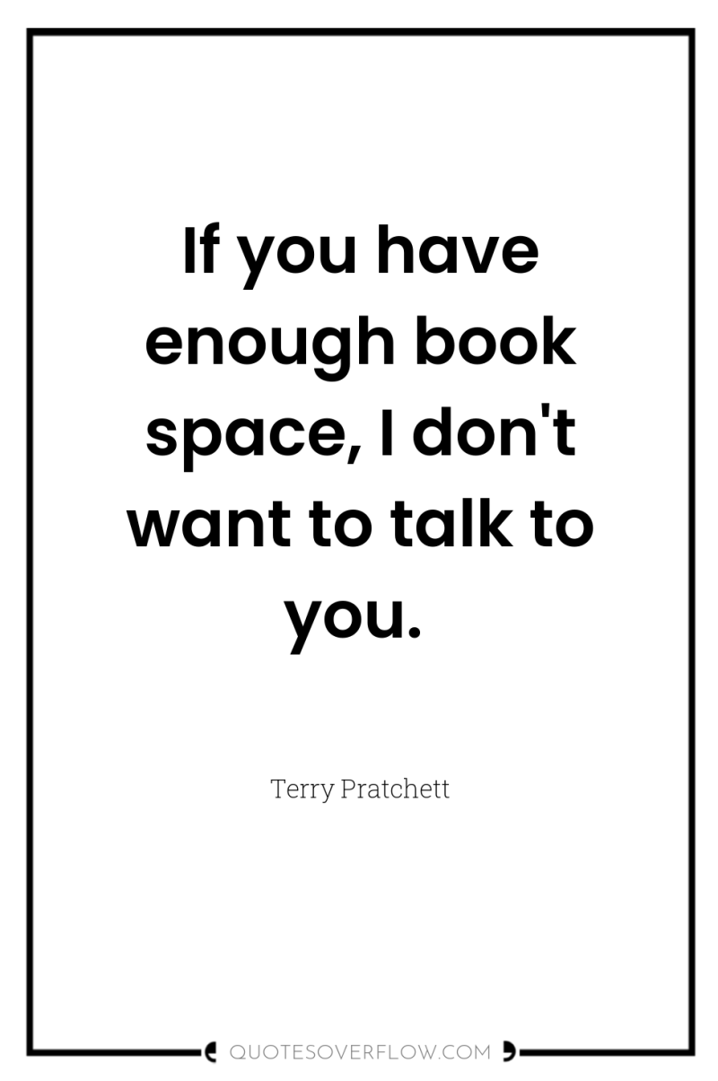 If you have enough book space, I don't want to...