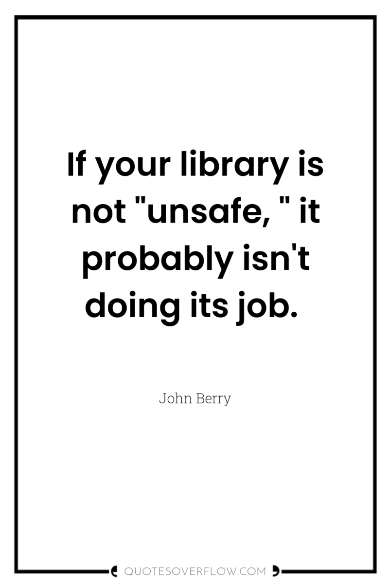 If your library is not 