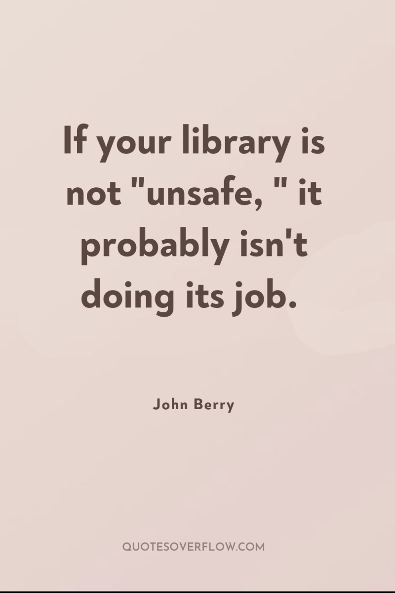 If your library is not 