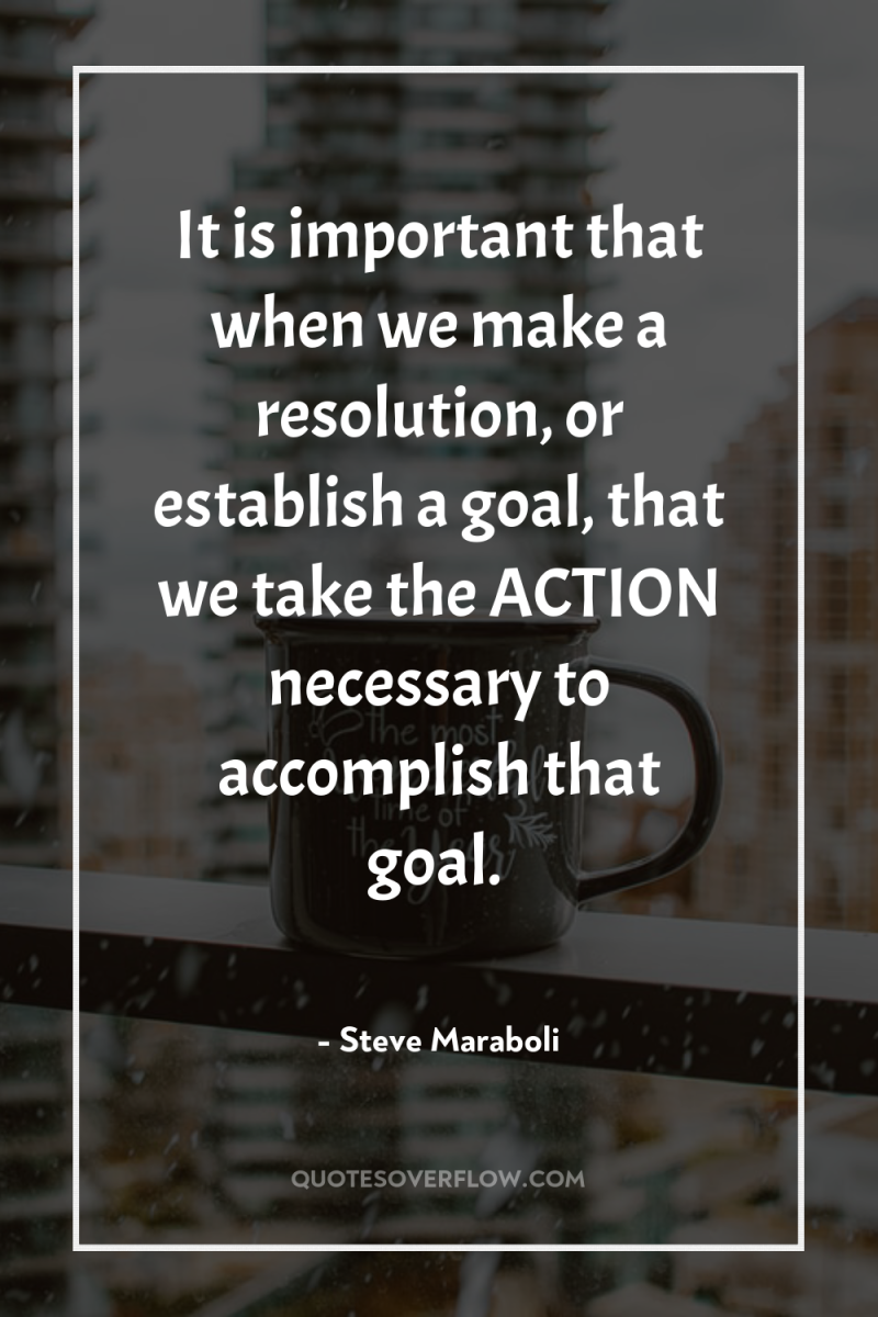 It is important that when we make a resolution, or...
