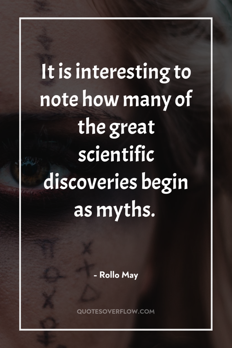 It is interesting to note how many of the great...