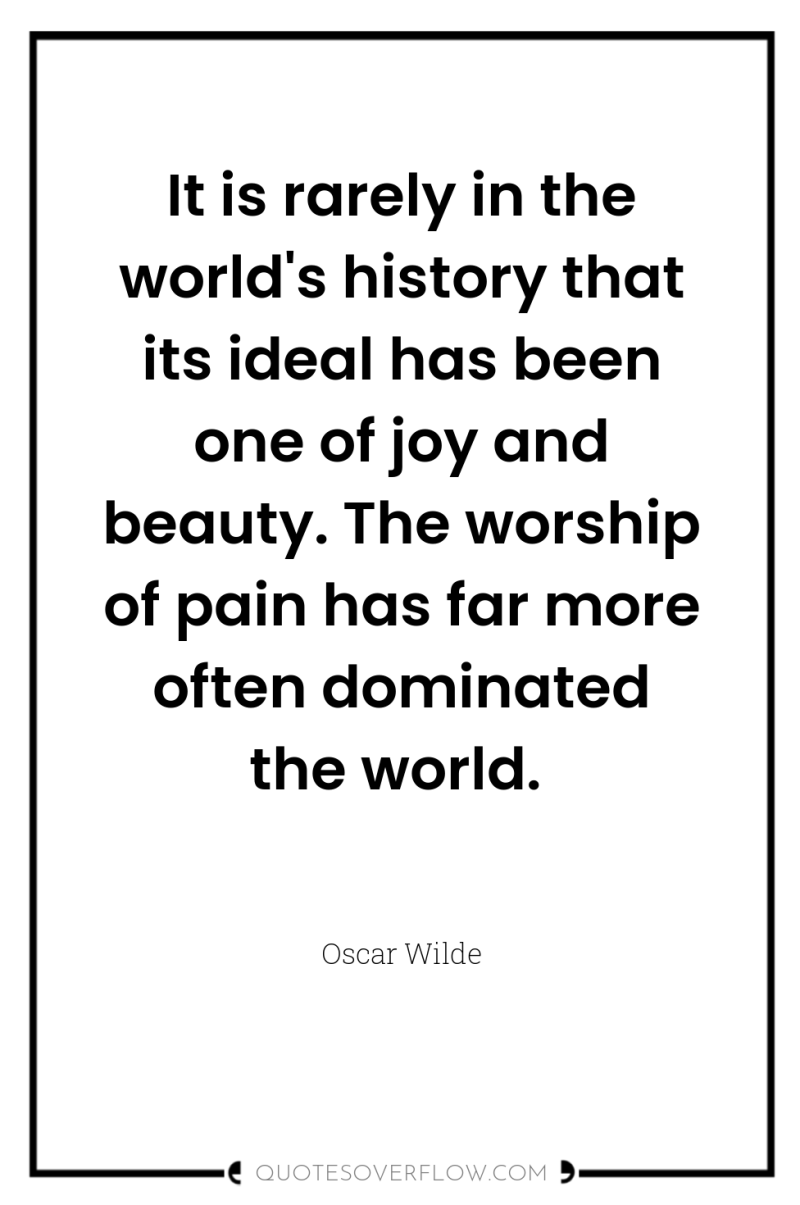 It is rarely in the world's history that its ideal...