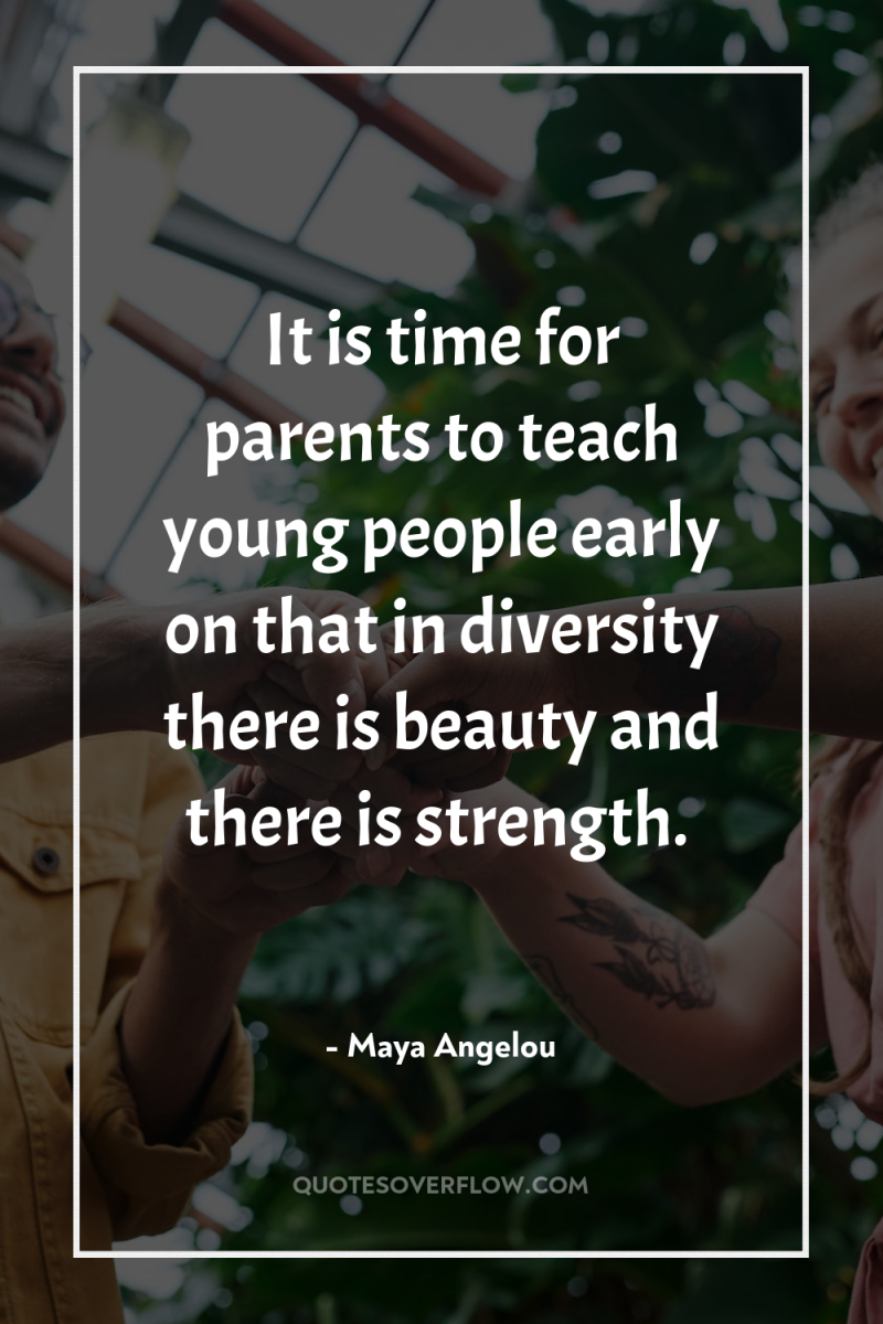 It is time for parents to teach young people early...