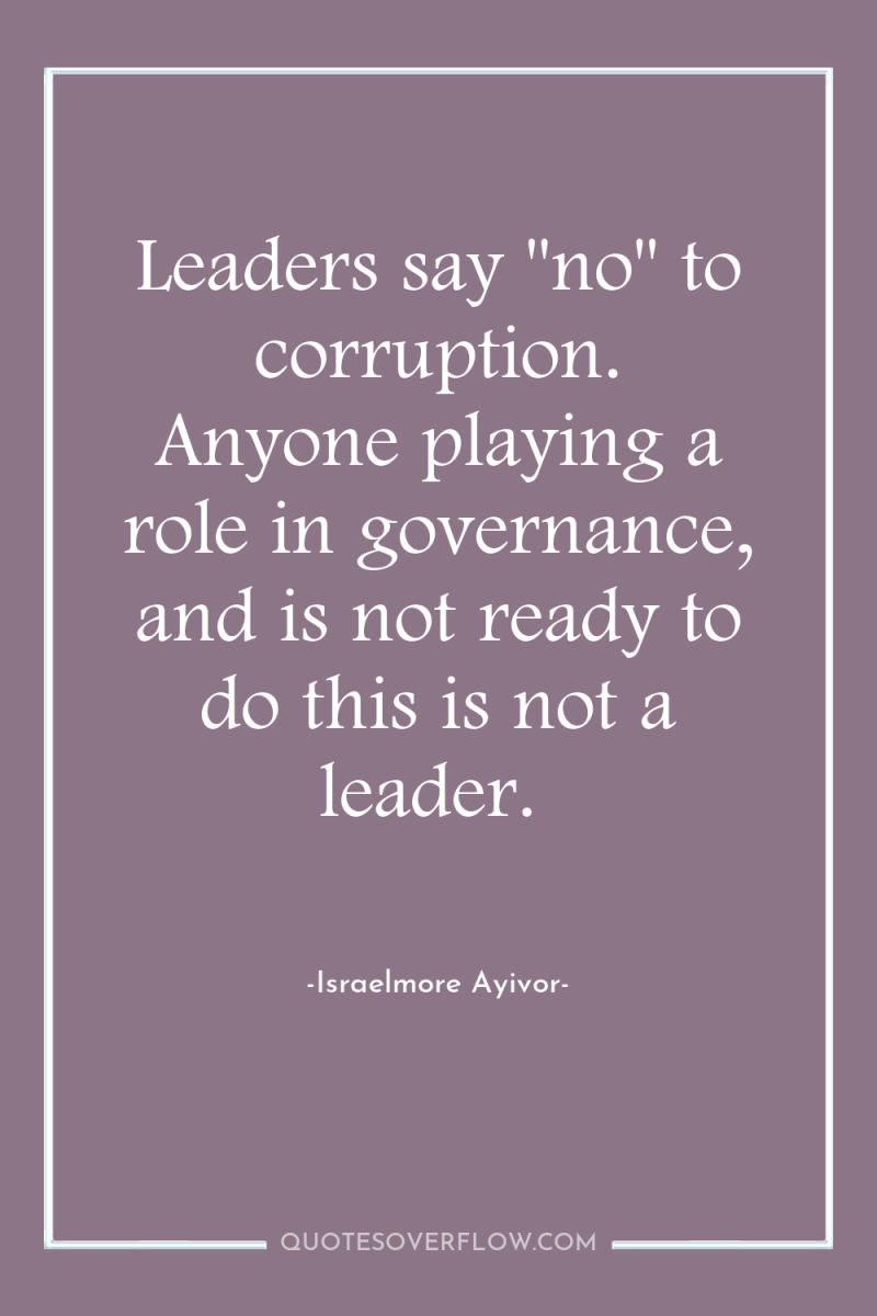 Leaders say 