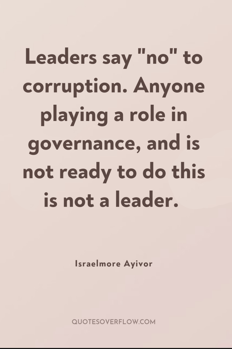 Leaders say 