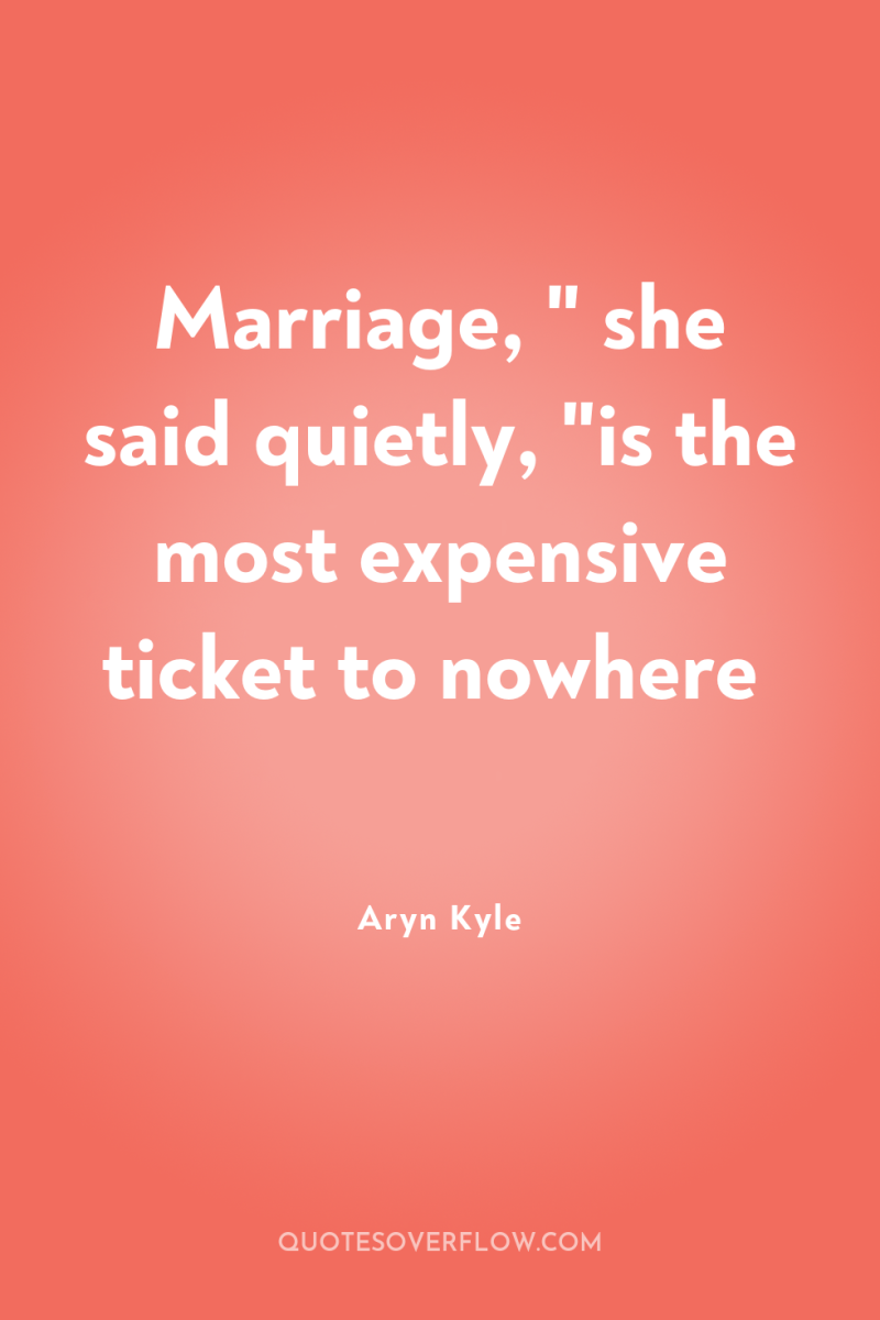 Marriage, 