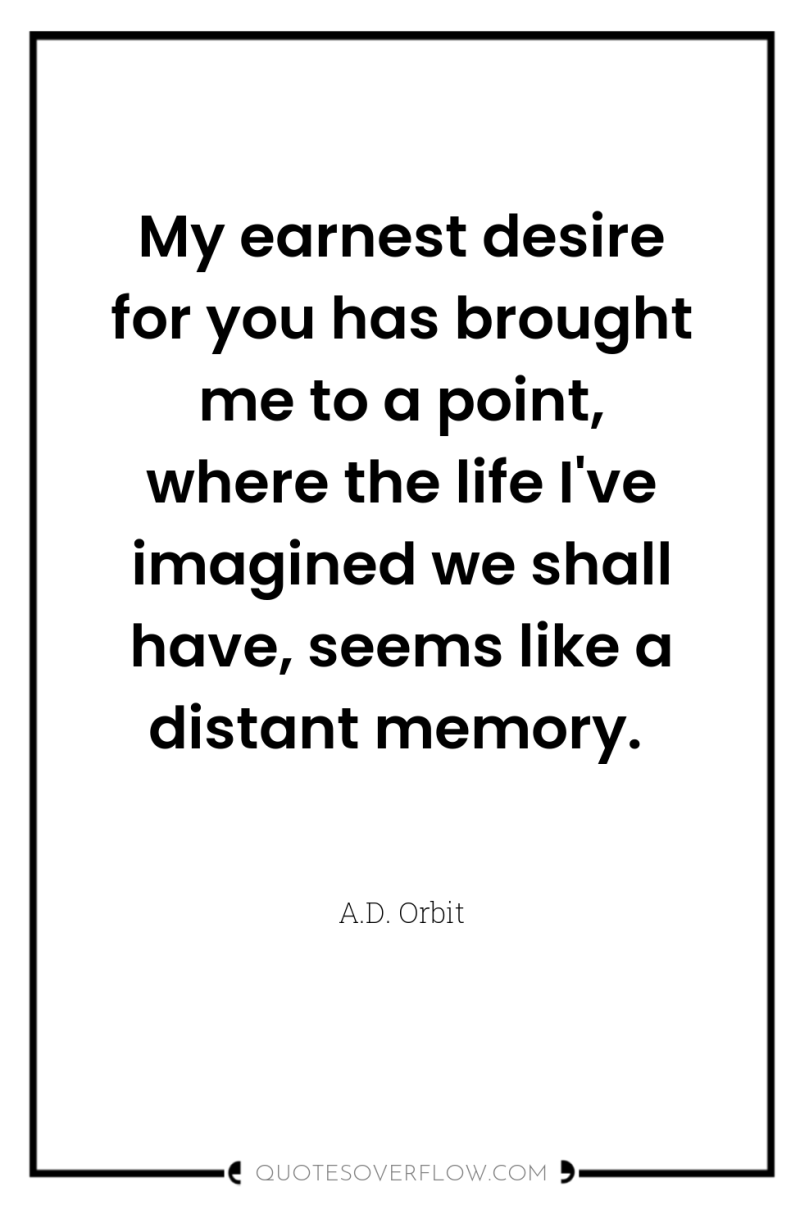 My earnest desire for you has brought me to a...