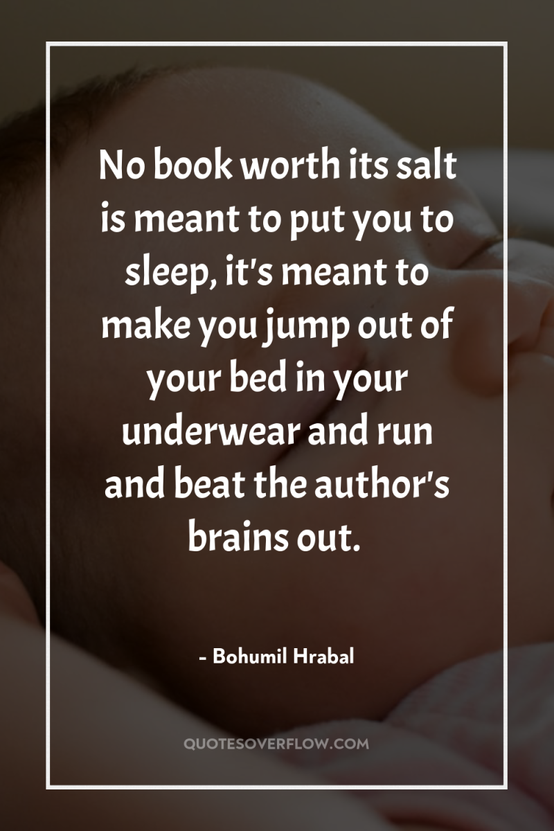 No book worth its salt is meant to put you...