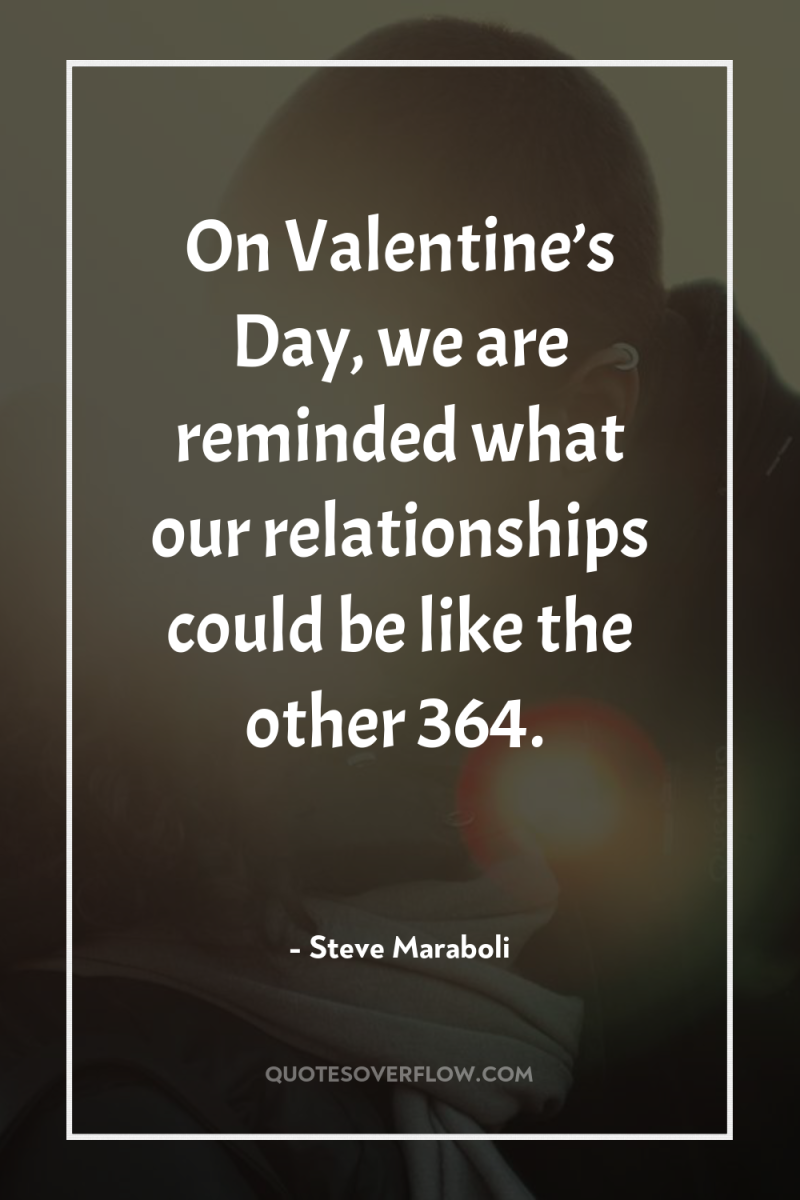 On Valentine’s Day, we are reminded what our relationships could...