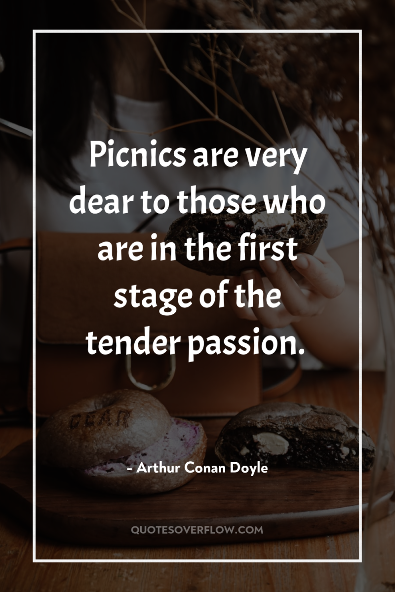 Picnics are very dear to those who are in the...