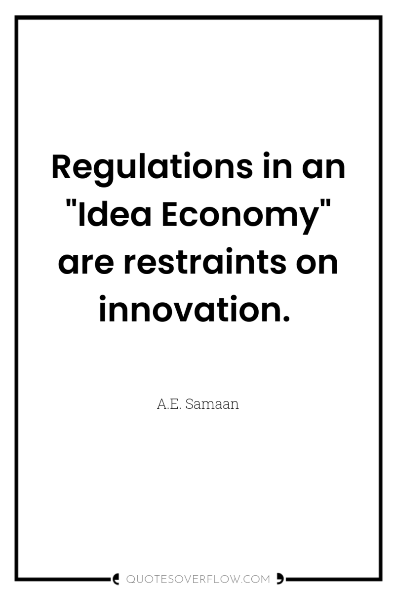 Regulations in an 