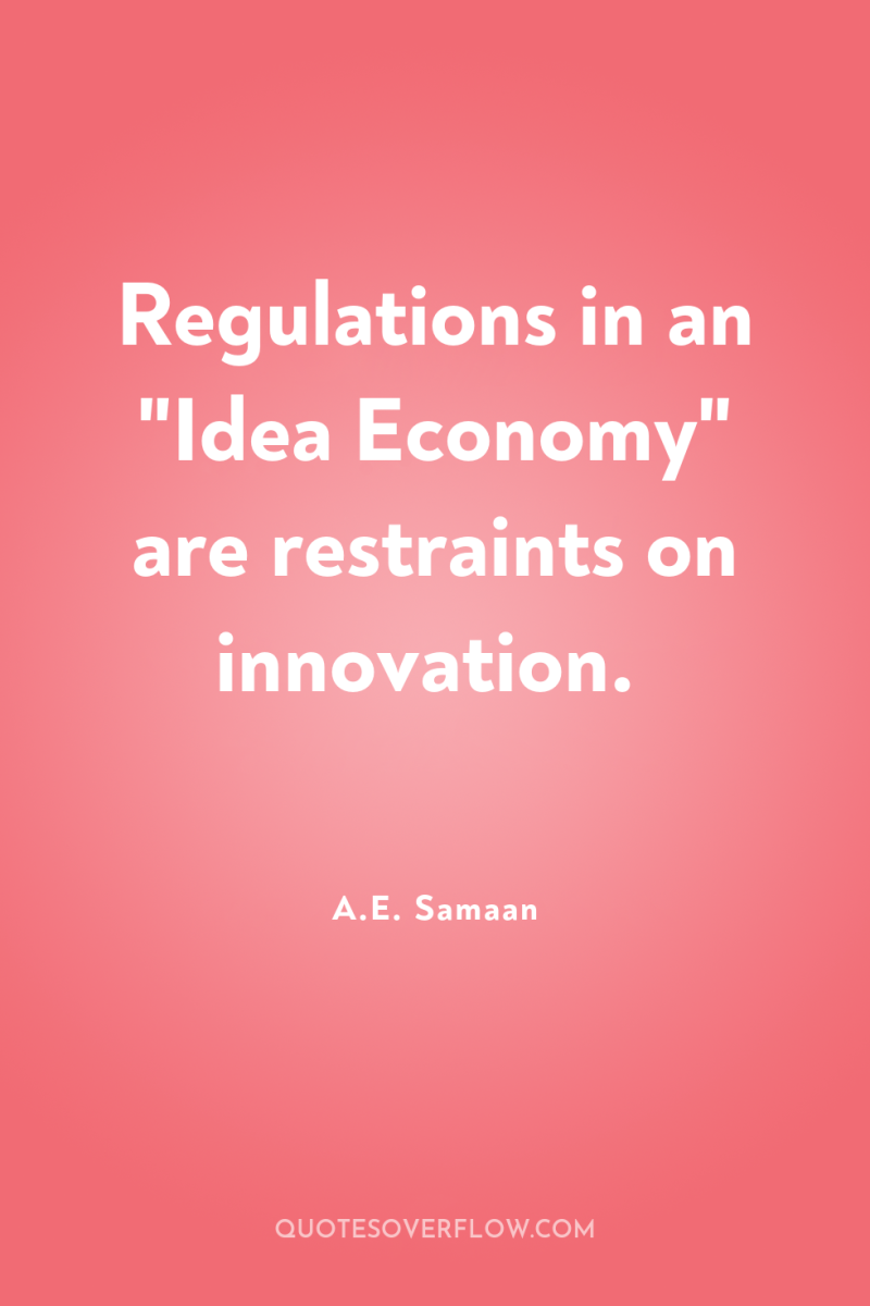 Regulations in an 