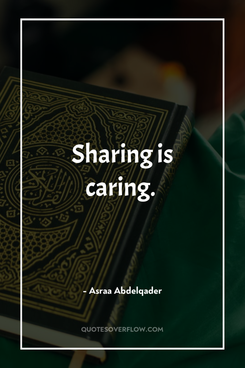 Sharing is caring. 