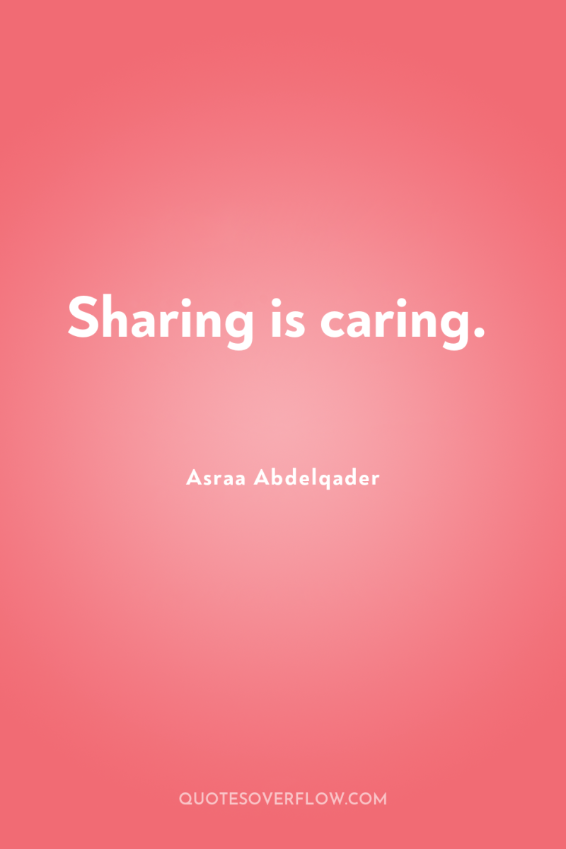 Sharing is caring. 