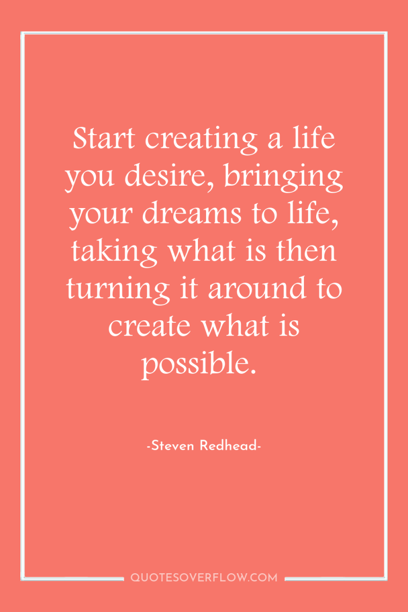Start creating a life you desire, bringing your dreams to...