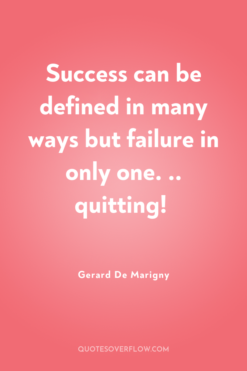 Success can be defined in many ways but failure in...