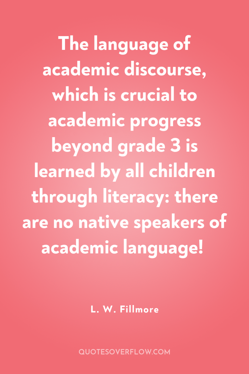 The language of academic discourse, which is crucial to academic...