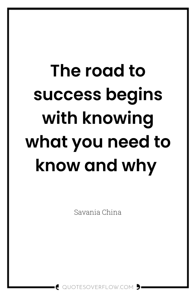 The road to success begins with knowing what you need...