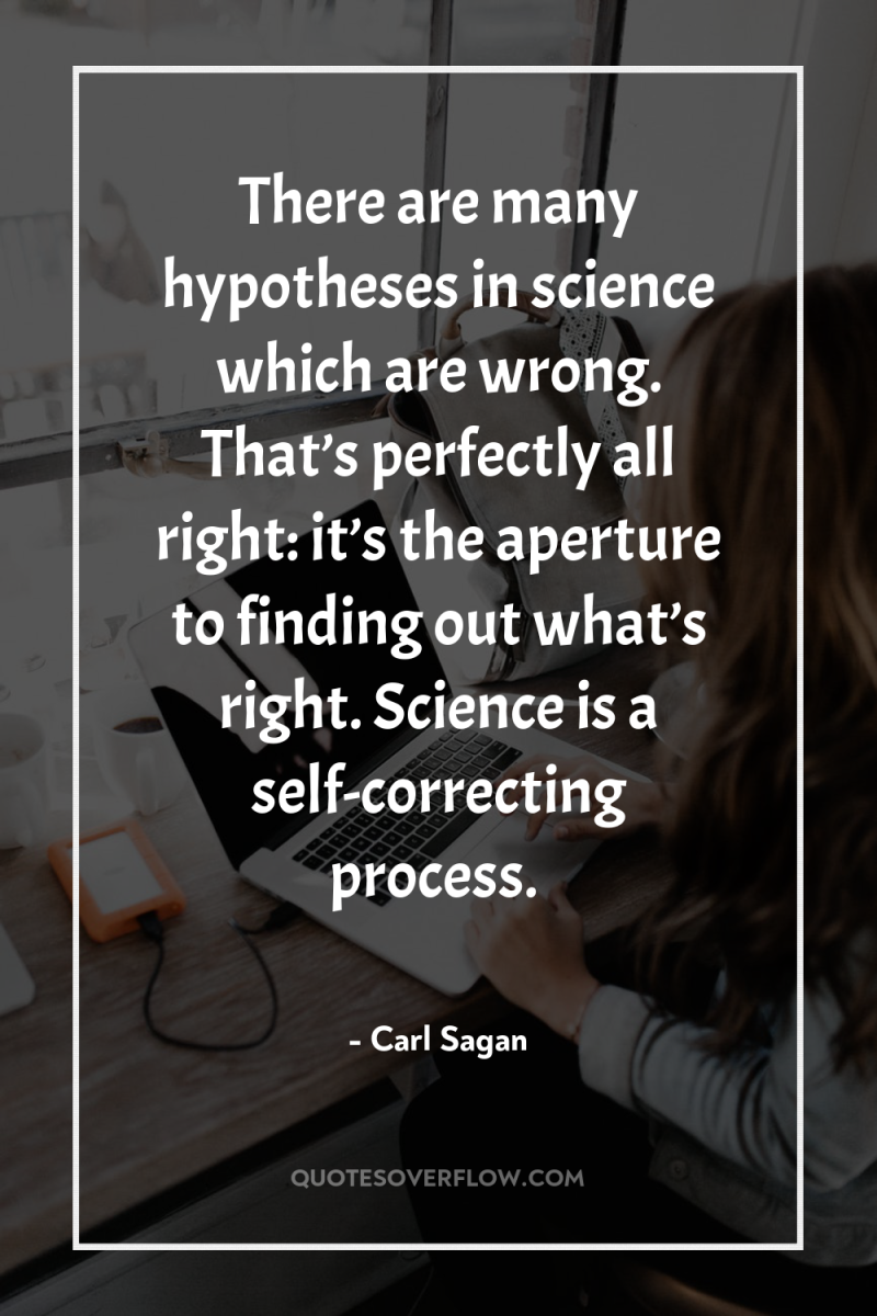 There are many hypotheses in science which are wrong. That’s...