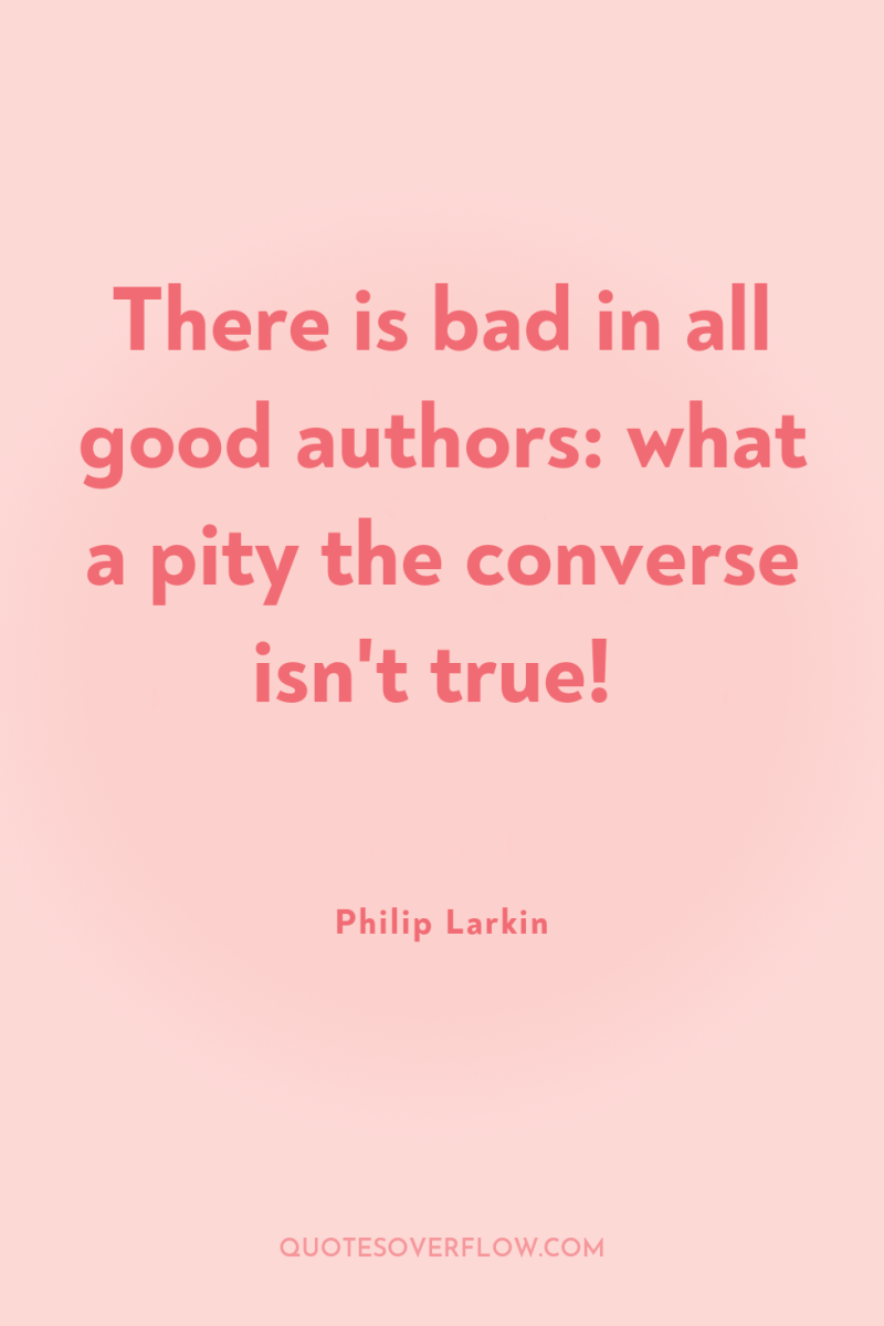 There is bad in all good authors: what a pity...
