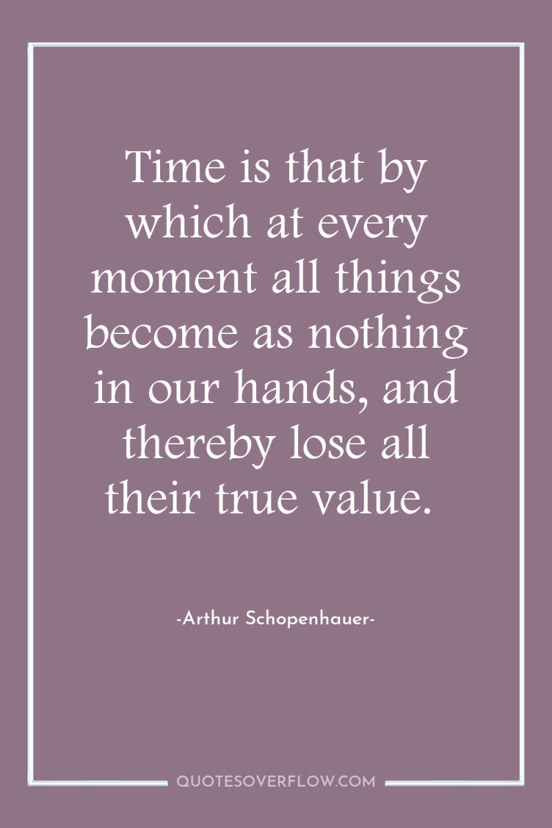 Time is that by which at every moment all things...