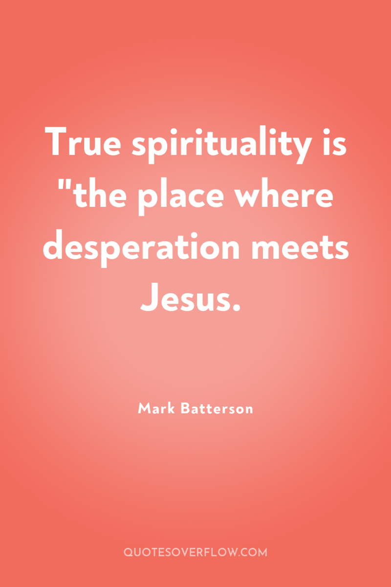 True spirituality is 