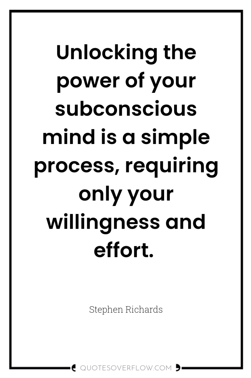 Unlocking the power of your subconscious mind is a simple...