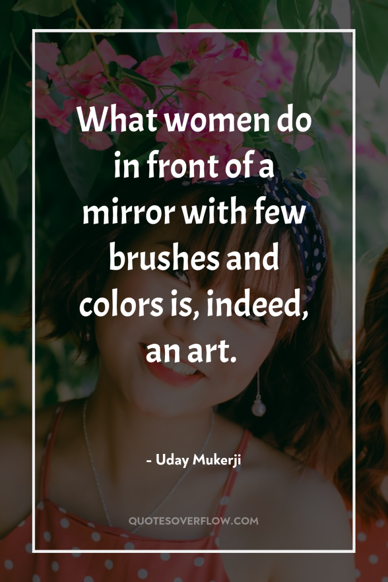What women do in front of a mirror with few...