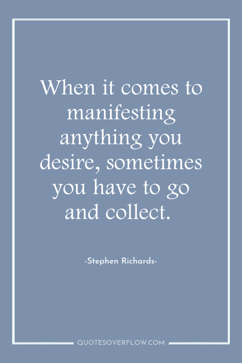 When it comes to manifesting anything you desire, sometimes you...