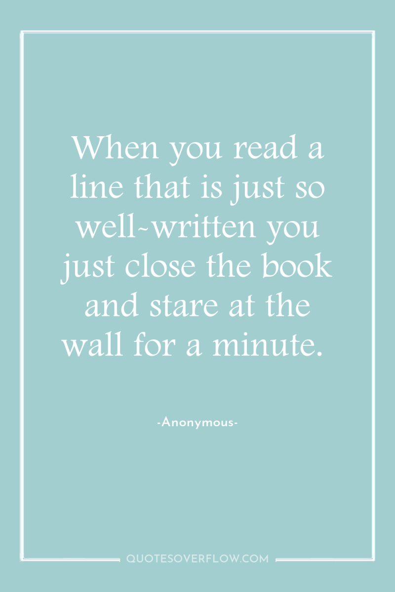 When you read a line that is just so well-written...