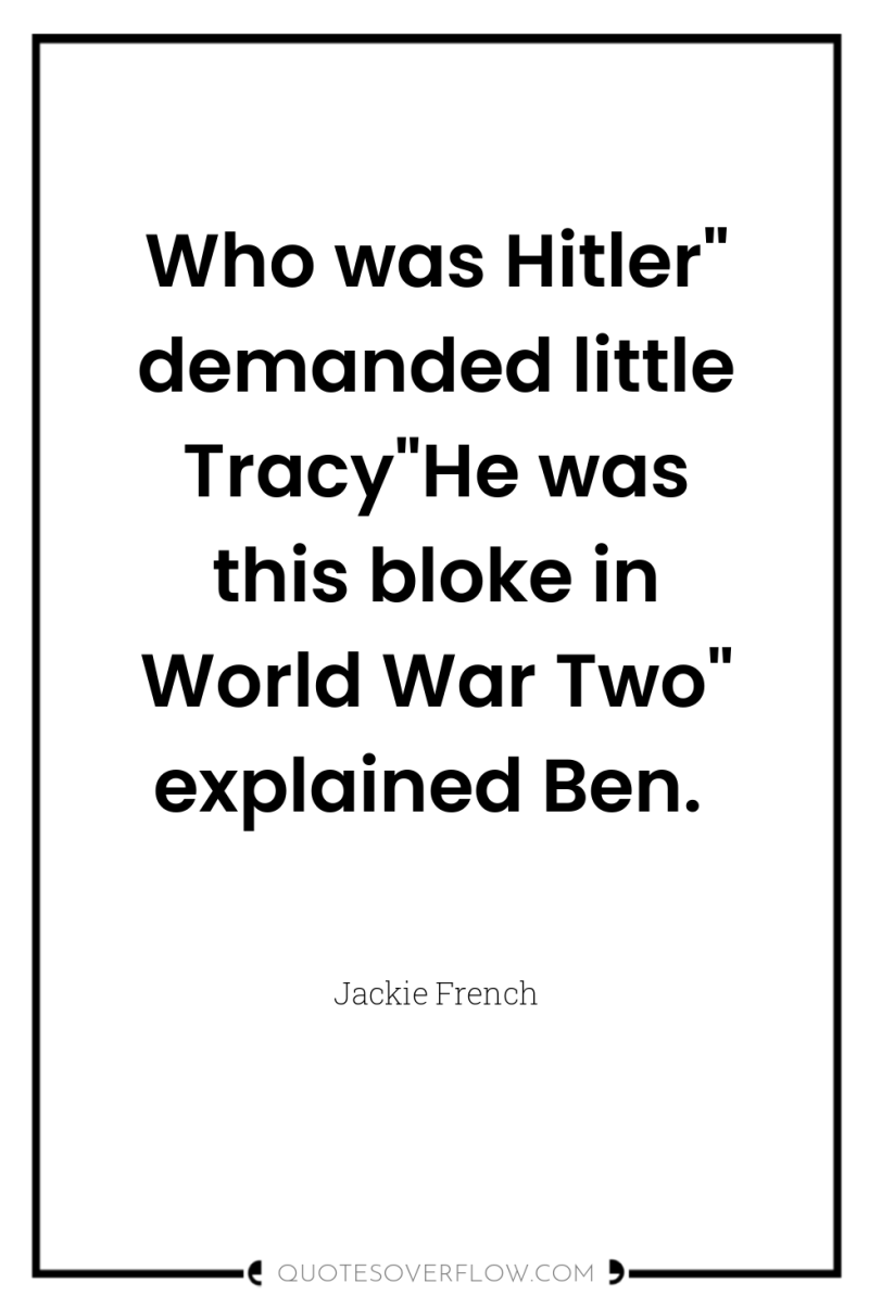 Who was Hitler