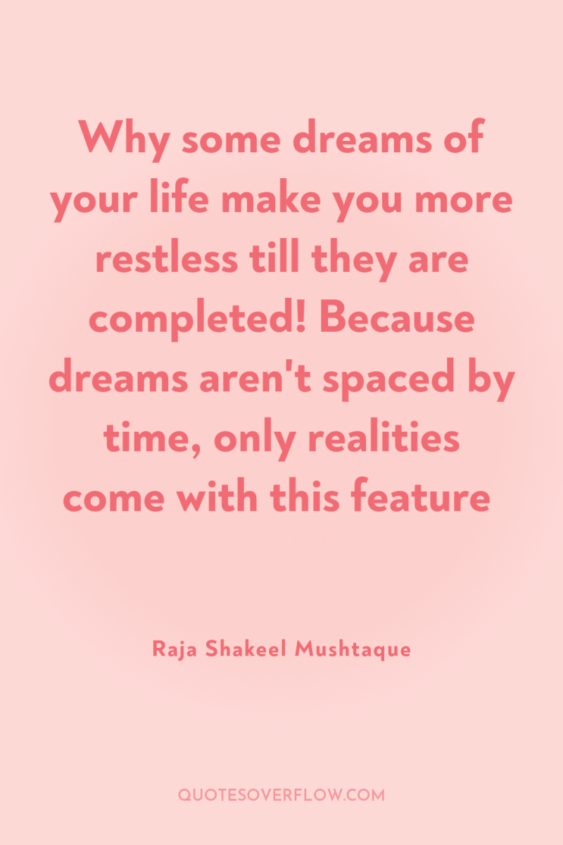 Why some dreams of your life make you more restless...