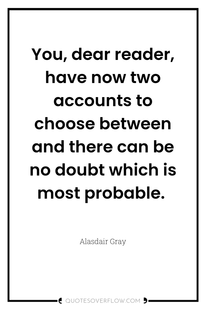 You, dear reader, have now two accounts to choose between...